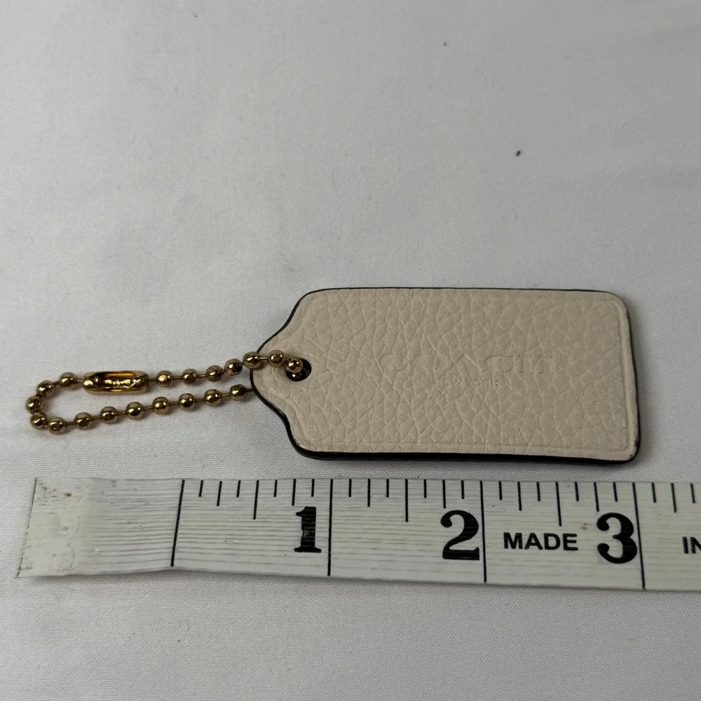 Coach Hangtag Lot Unisex OS Multicolor Leather Metal Replacement Bag Charm Fob